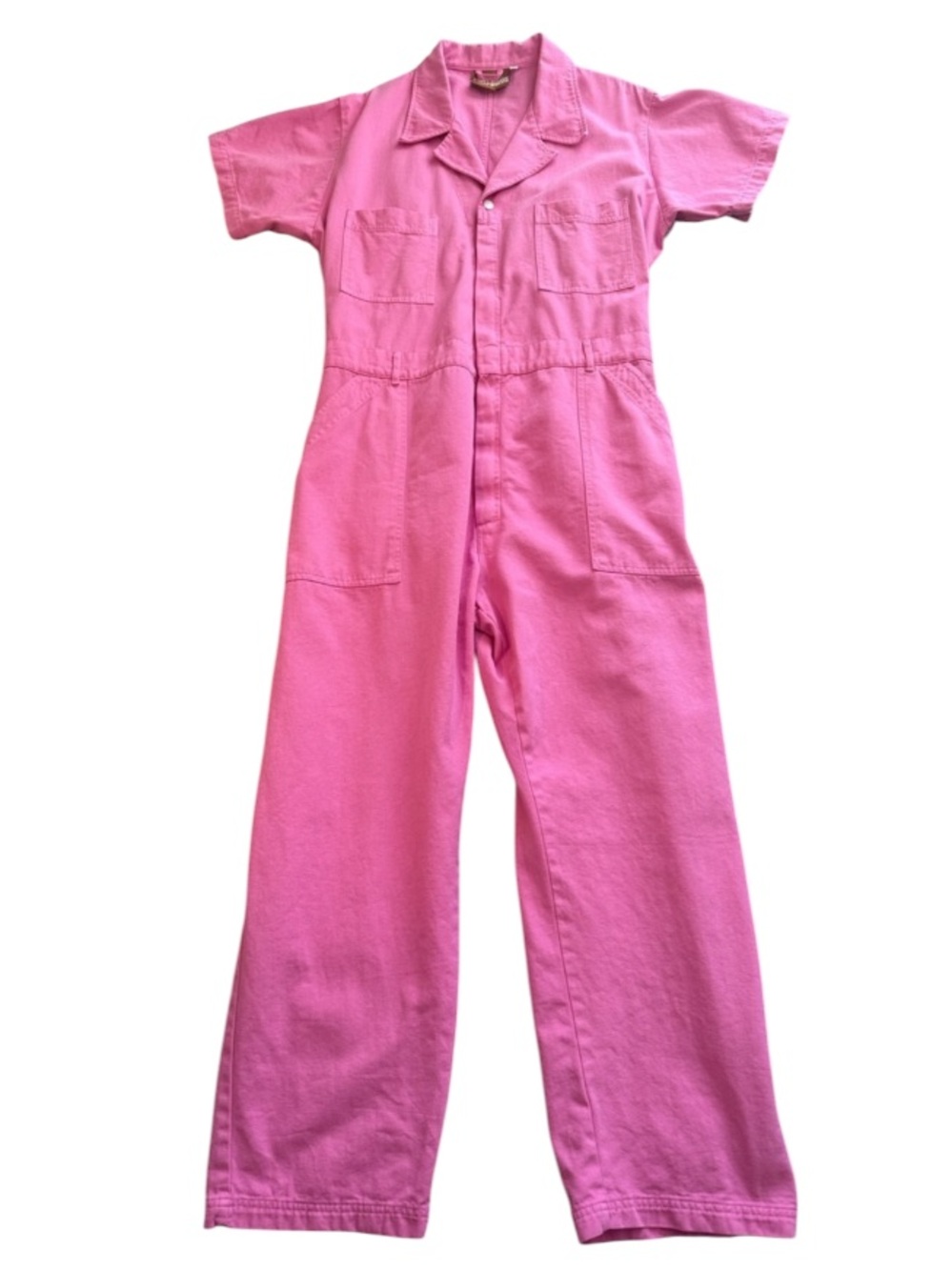 Big Bud Press Short Sleeve Jumpsuit Pink Size 1XL Unisex